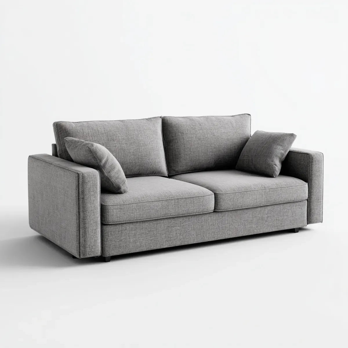 Sofa 2 umieszcza szary 160 x 85 x 82 cm w poliestrze o prostokątnym kształcie