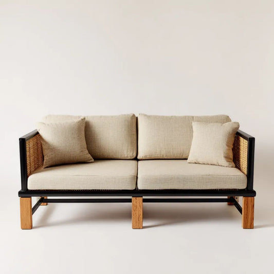 Sofa ogrodowa, 2 Suiseater Suigeard Suitetation in Suisteel and Suidrew d, 160 x 75 x 78 cm